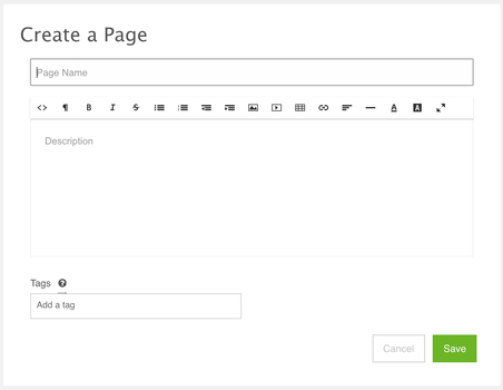 Create a Page