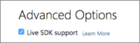 Live SDK support