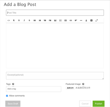 Add a Blog Post