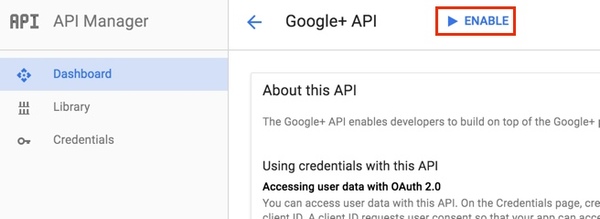 Enable API