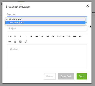 Add Broadcast Message