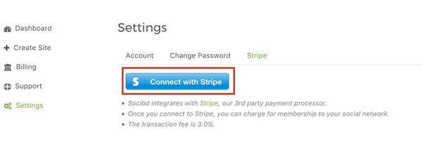 Connect to Stripe