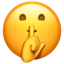 face_with_finger_covering_closed_lips
